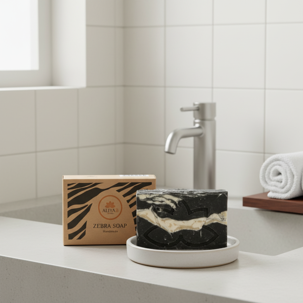 Zebra Soap with Tea Tree and Lavender  