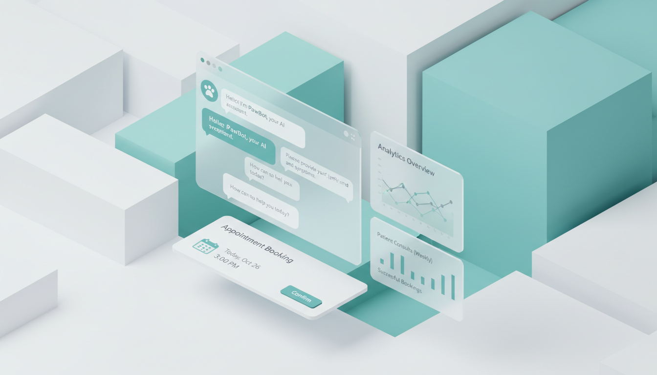 Dashboard PetFlow – chatbot veterinario e interfaz de citas