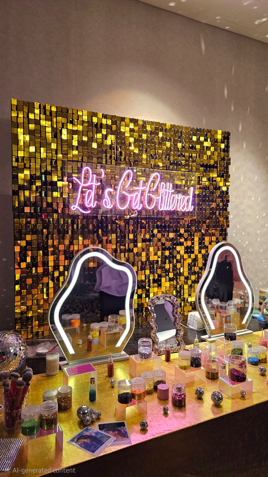 Glitter Gem Bar activation