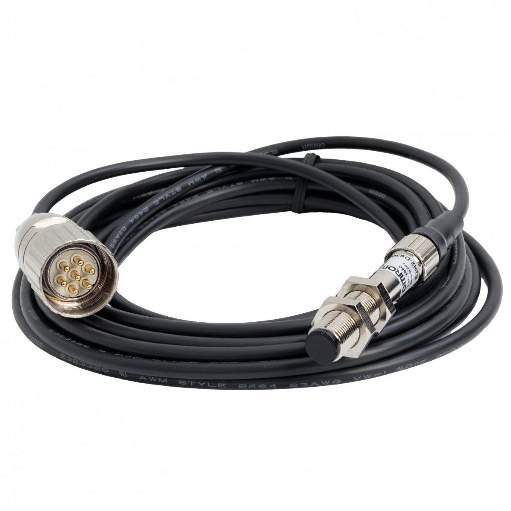 Optical sensor set: sensor, cable, plug and bracket