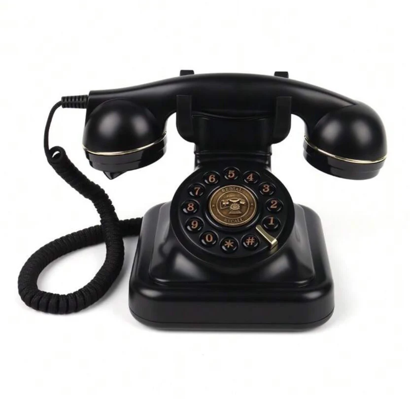 Midnight Confessions — vintage rotary phone in #2D2D3D finish