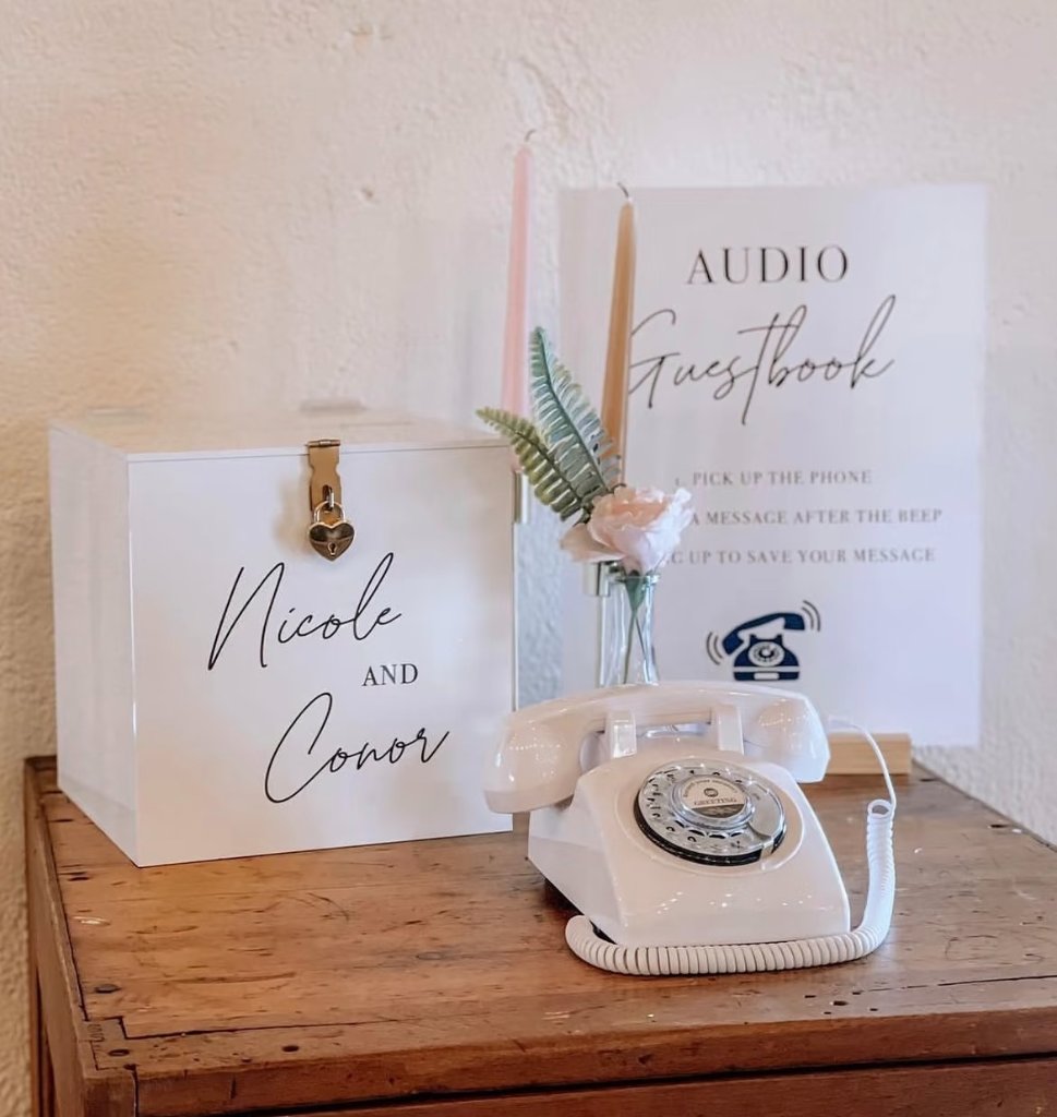 Audio guestbook station