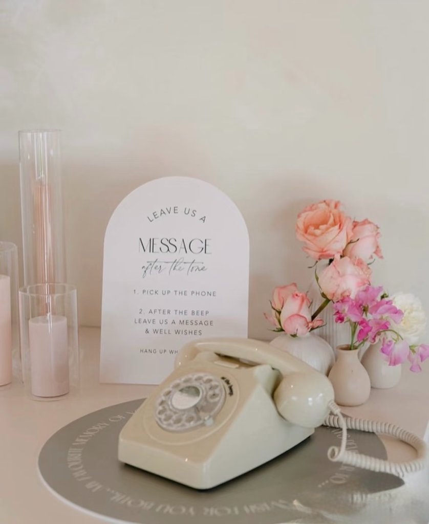 Leave a message after the tone