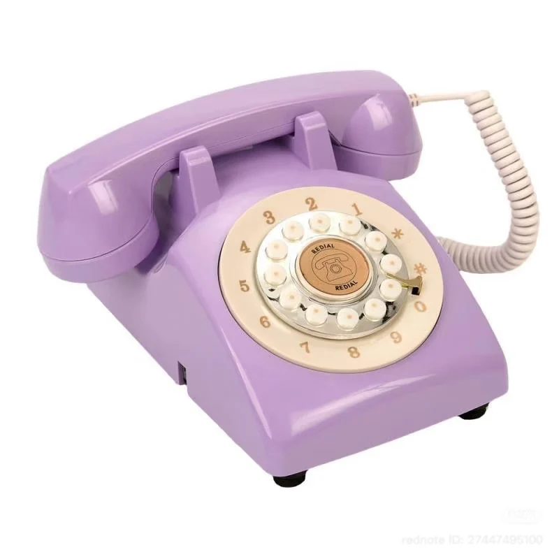 Lavender Dream — vintage rotary phone in #9B8FBB finish