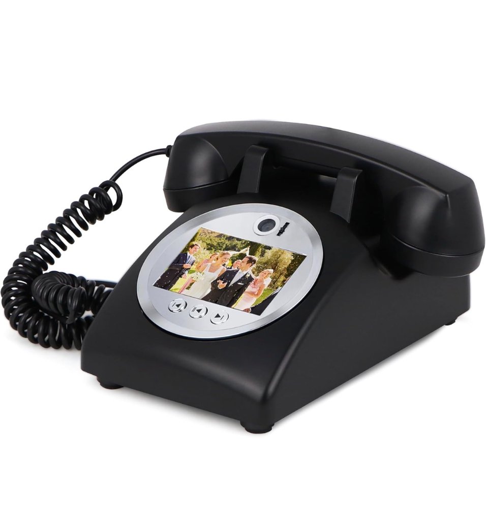 The Dark Horse — vintage rotary phone in #1A1A1A finish