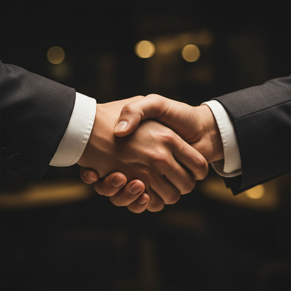 Partnership handshake