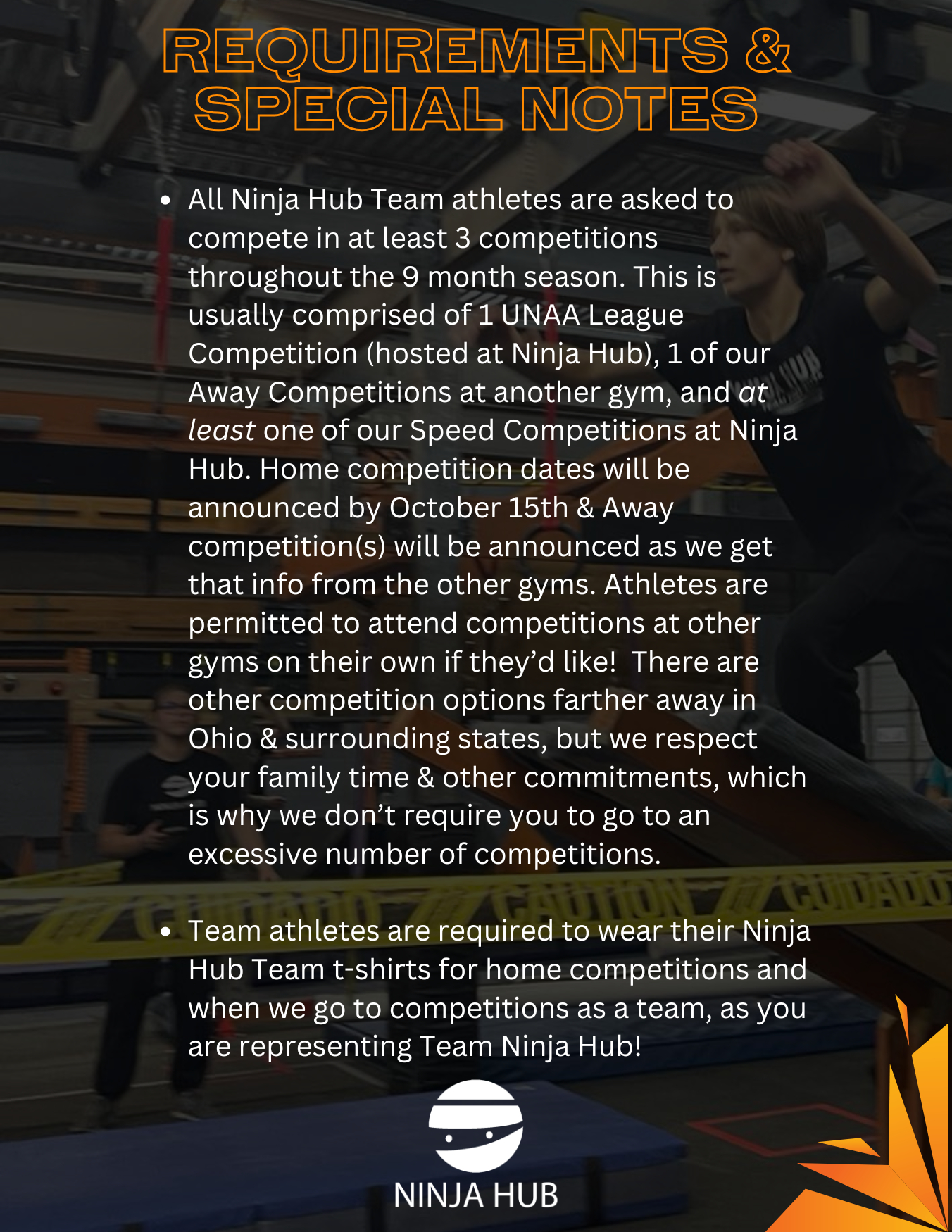 Ninja Hub Team Season 8 info — section 10