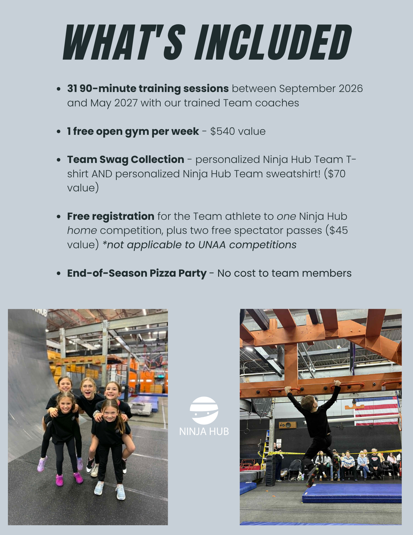 Ninja Hub Team Season 8 info — section 6