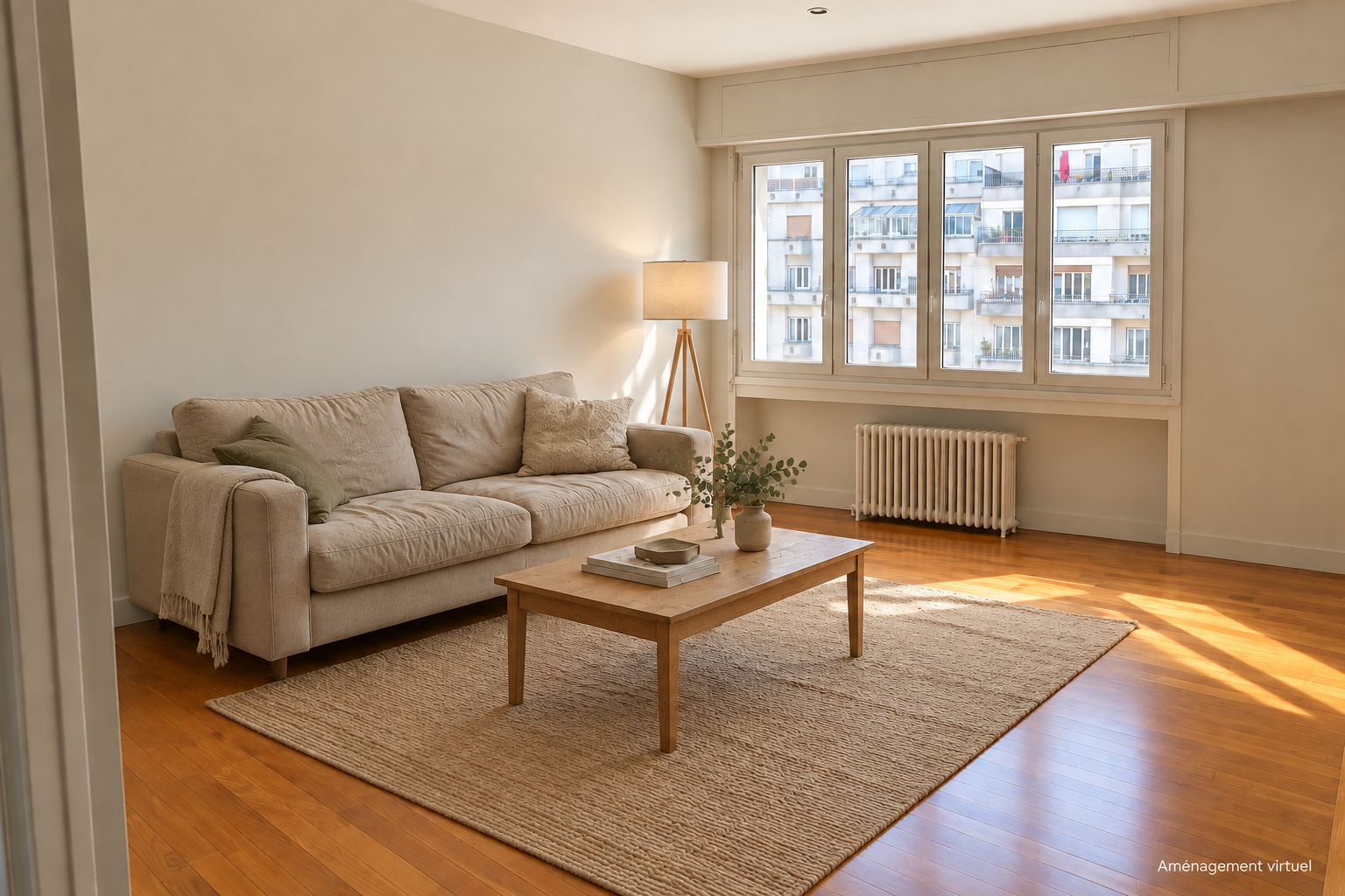 Appartement de 86m² au dernier étage — balcon, vue montagnes et garage