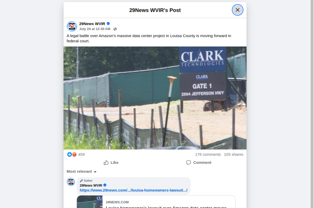 29News WVIR_Louisa_fb_screenshot.png