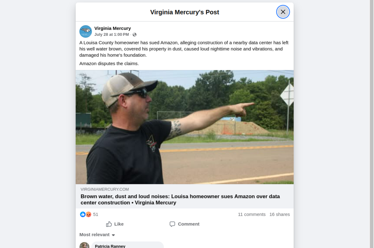 Virginia Mercury_Louisa_fb_screenshot.png