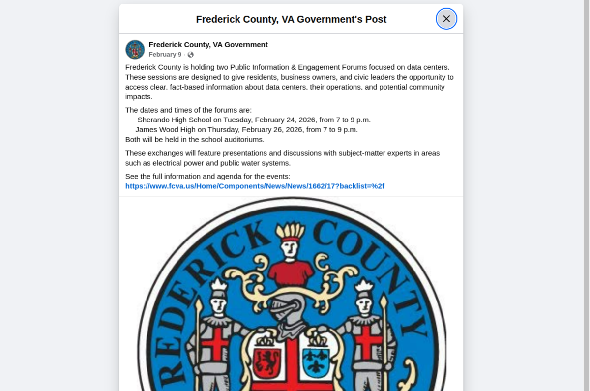 Frederick County, VA Government_Frederick_fb_screenshot.png