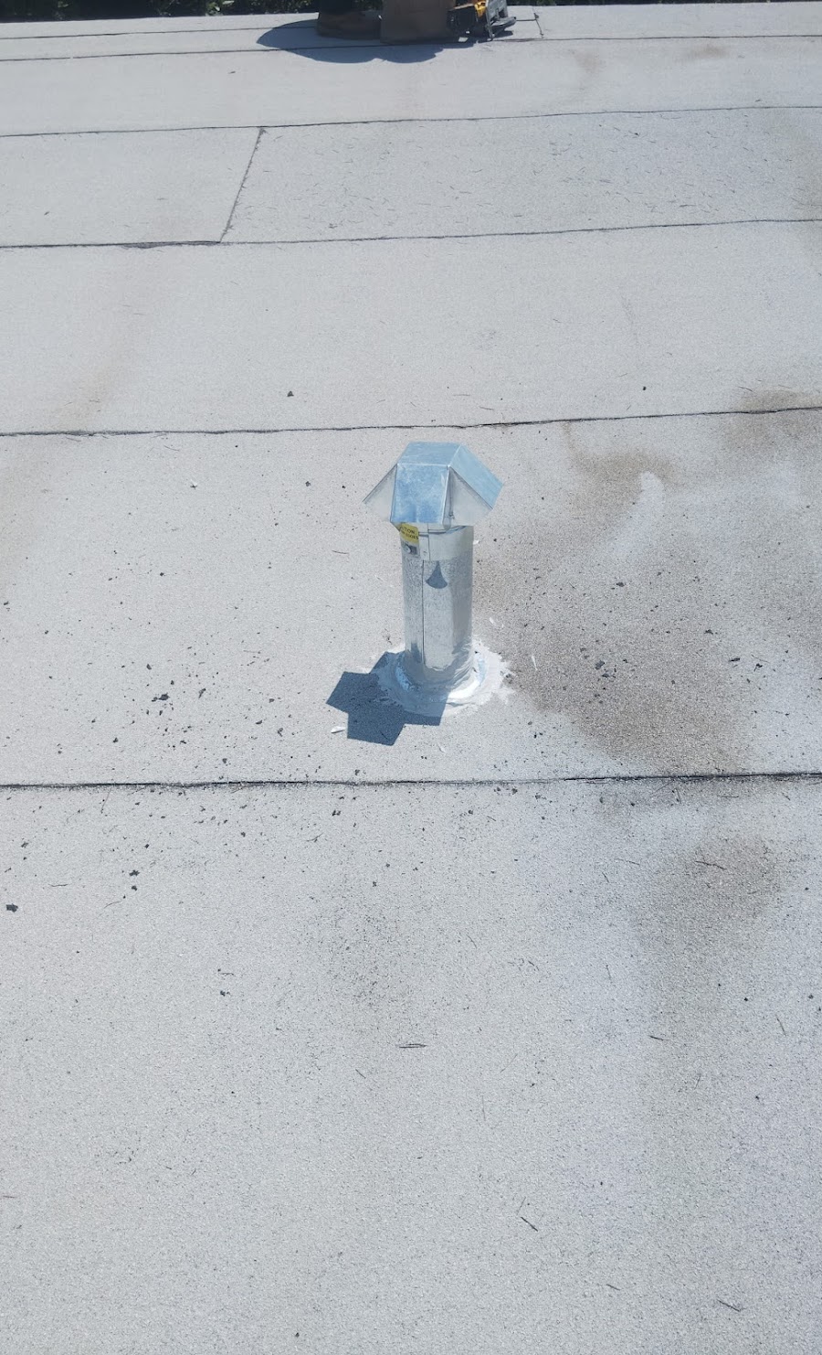 Air duct interior — before and after professional cleaning