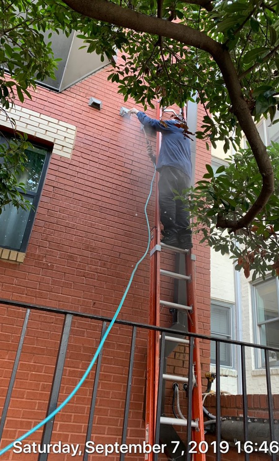 Air duct register — dust-clogged vent before cleaning