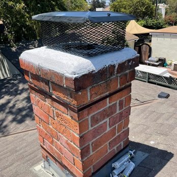 Chimney crown and cap rebuild — completed restoration