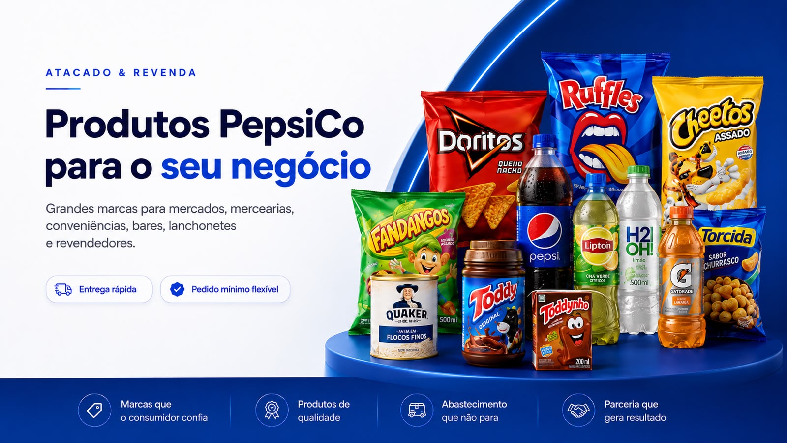 Produtos PepsiCo para o seu negócio — Atacado e Revenda