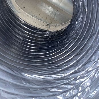 Duct interior - buildup along flex liner