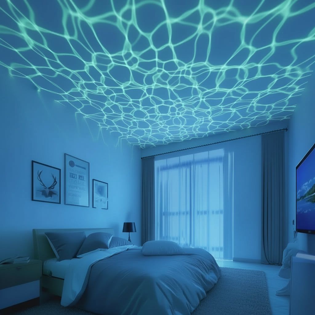 Aurora light — Water ripple · in room