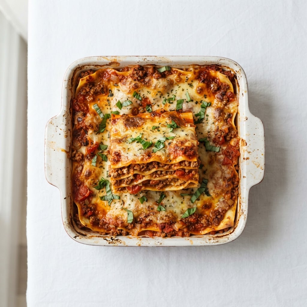 Lasagne med oksekød