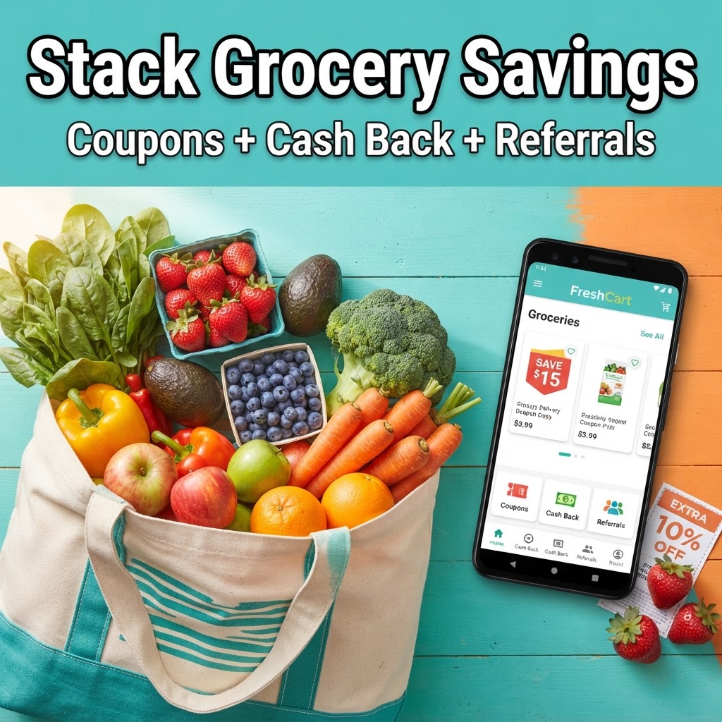 How to Stack Savings on Grocery Delivery Apps