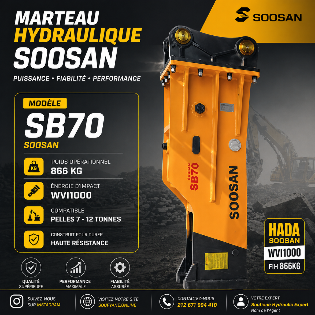 Marteau Hydraulique SOOSAN SB70