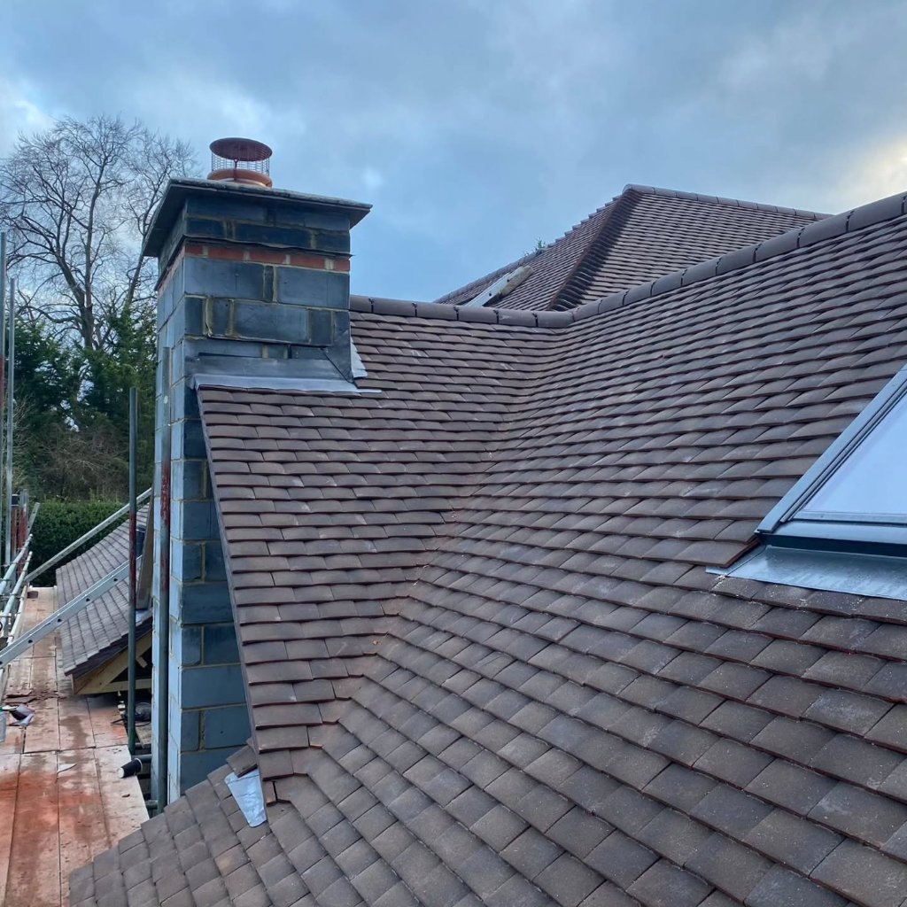 Professional tile roofing project completed by Bumblebee Roofing