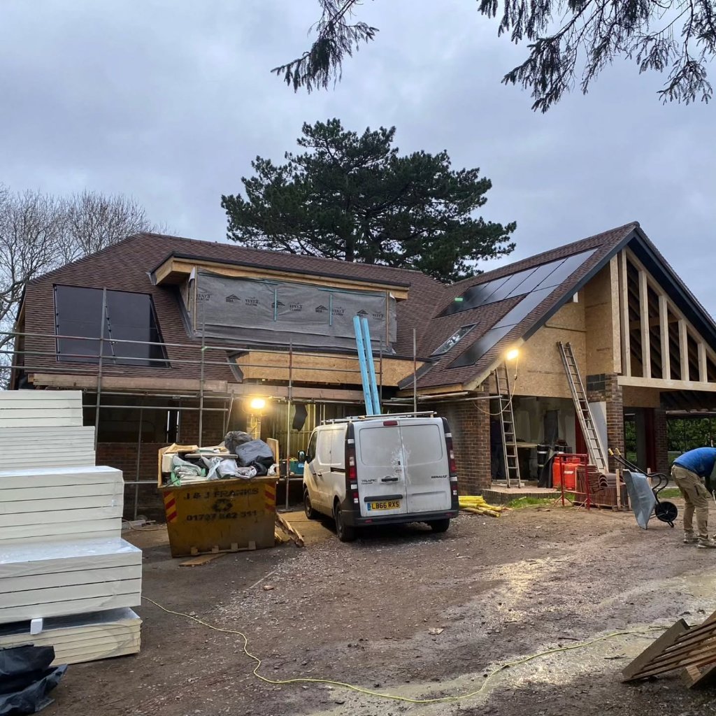 Large residential roofing project by Bumblebee Roofing Ltd