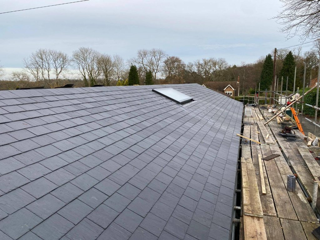 Premium roof tiles laid by Bumblebee Roofing specialists