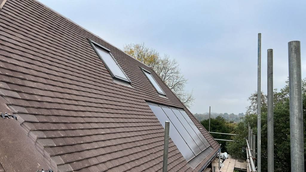 Roofing detail showing precision craftsmanship by Bumblebee Roofing