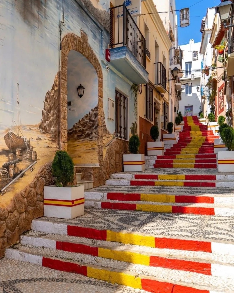 Calpe old town streets, Costa Blanca