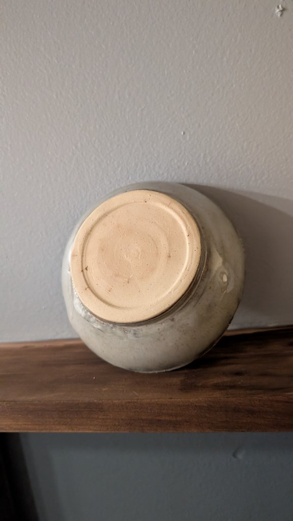 Ceramic piece bottom view