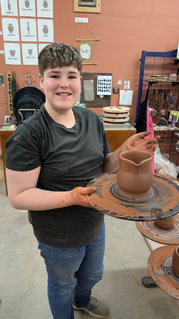 The potter at work