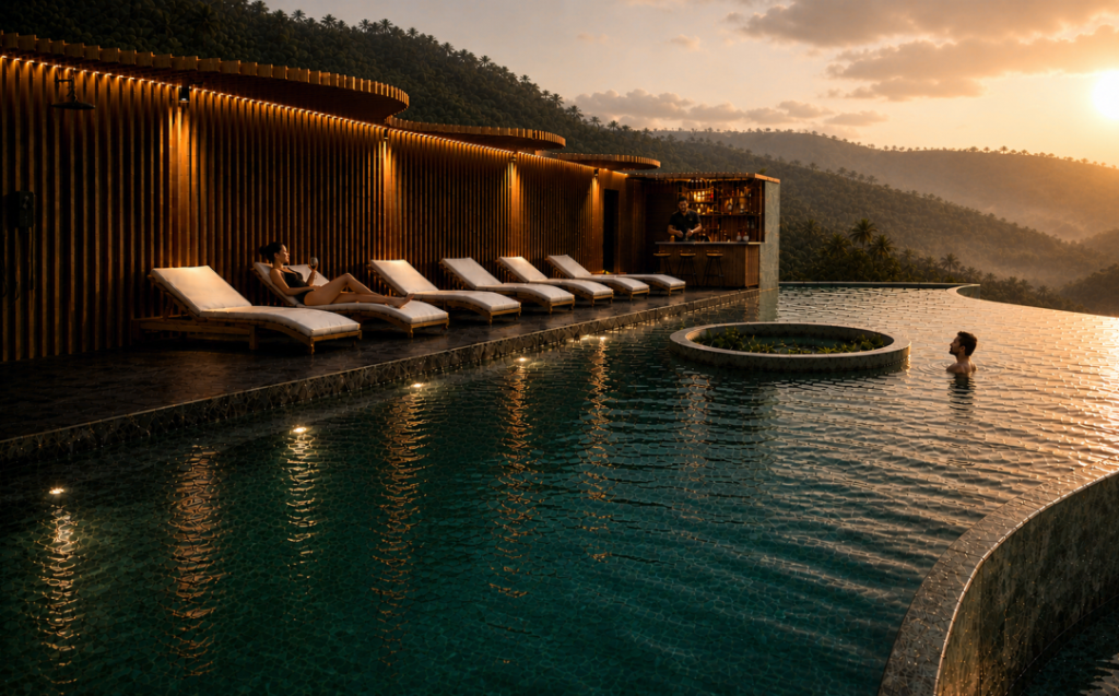 Amandaria pool terrace