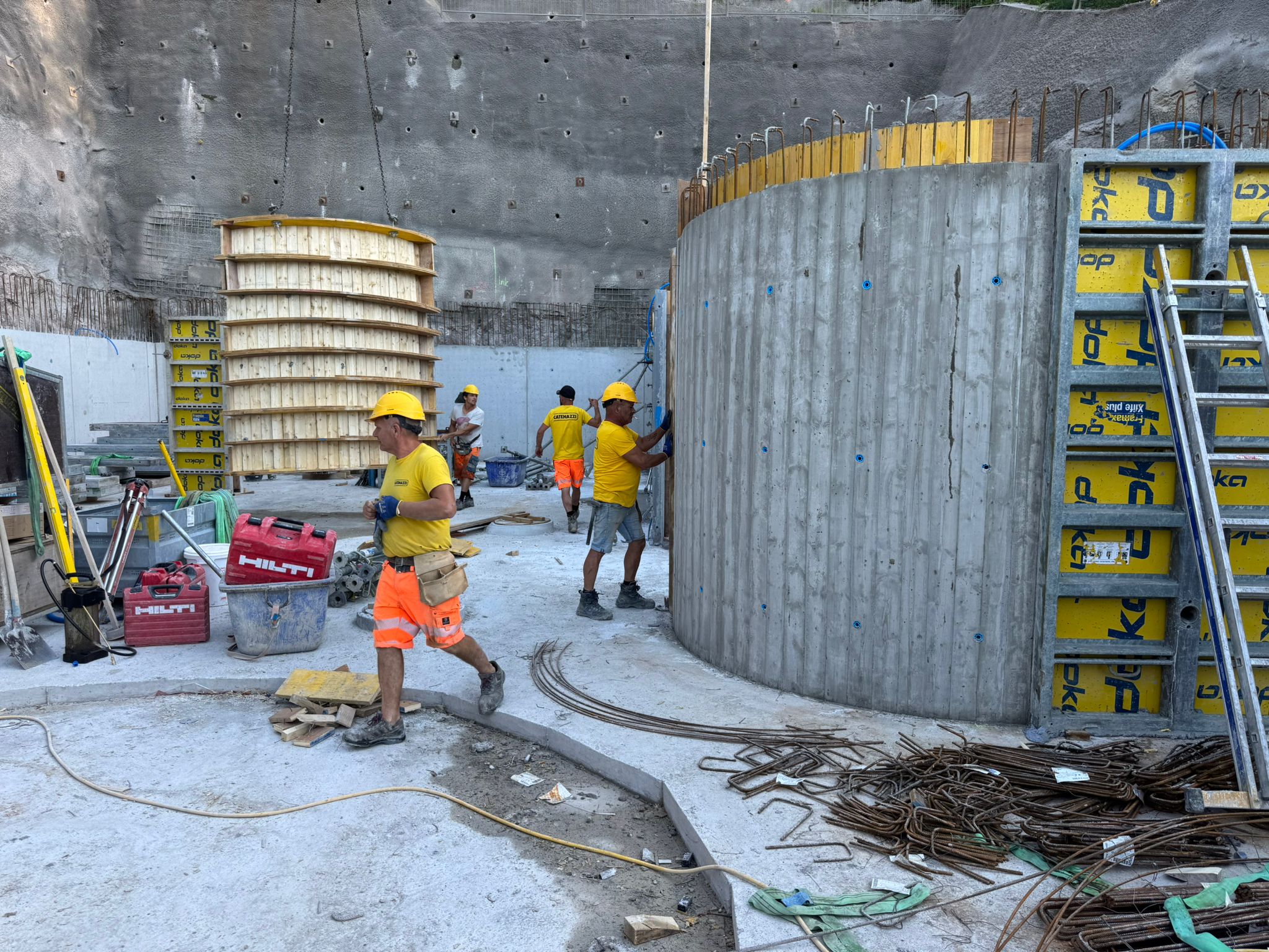 Provencon construction site, active development execution in Central Switzerland