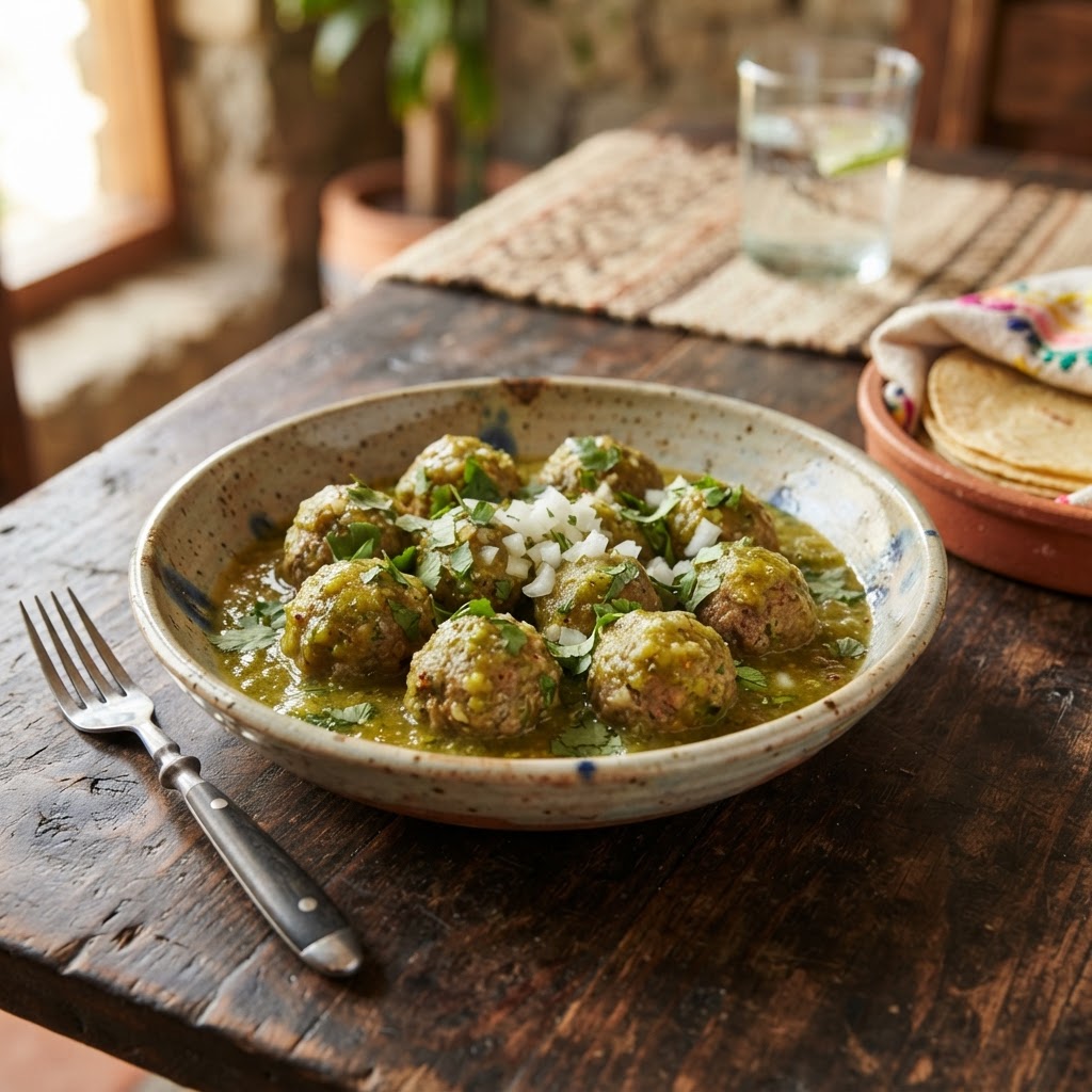 Albóndigas en Salsa Verde