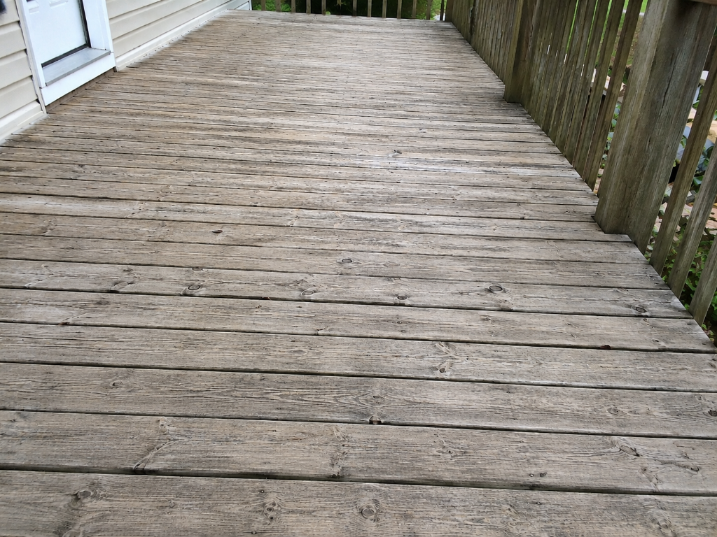 Weathered deck