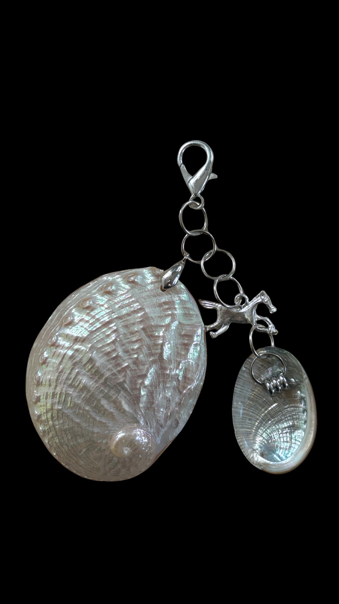 Abalone & Horse Keyring