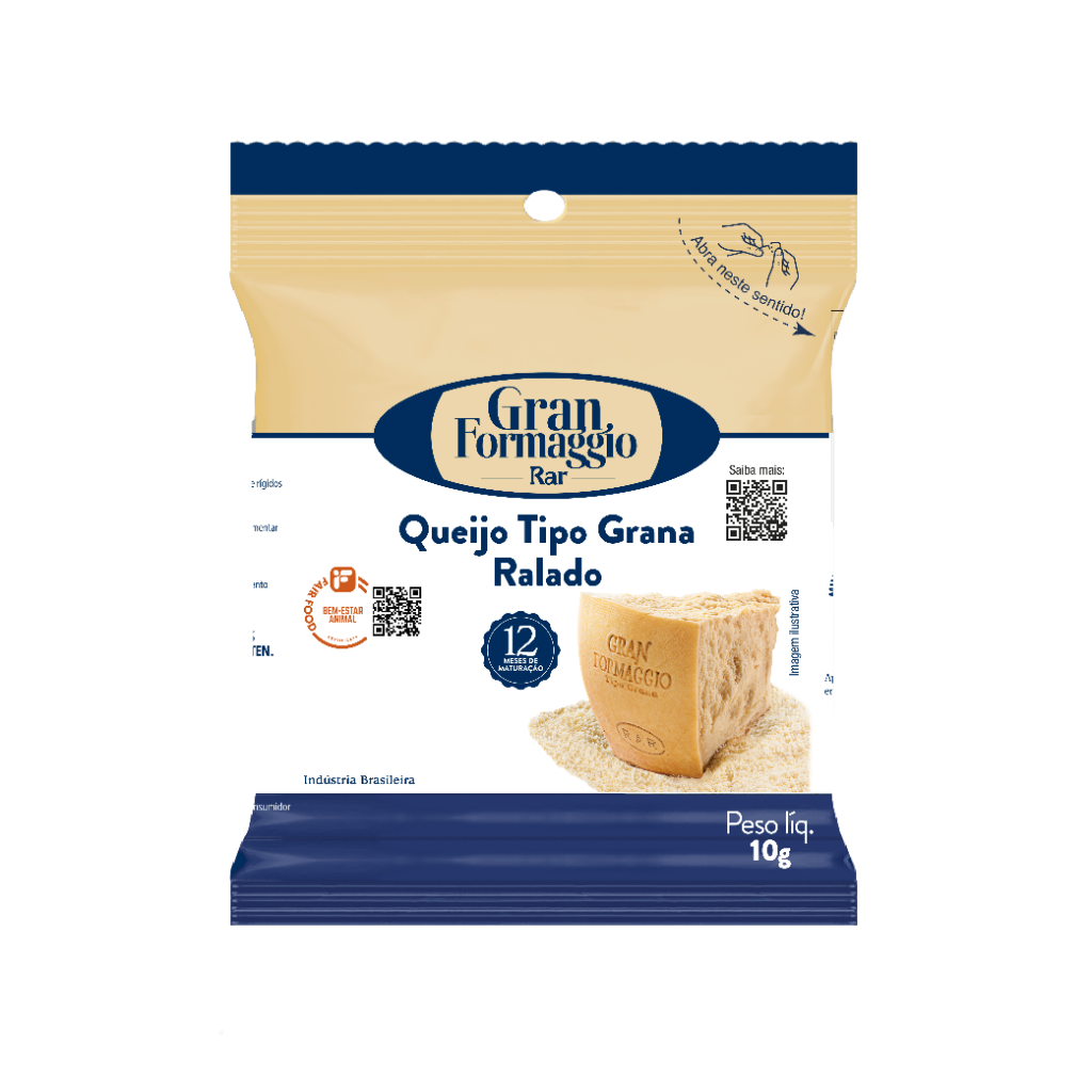 Queijo Gran Formaggio Ralado 10g
