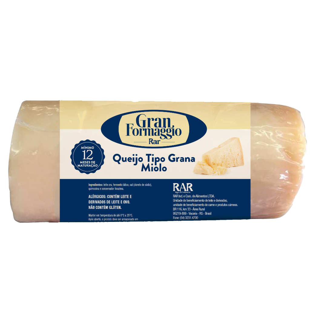 Queijo Gran Formaggio 12 Meses Frac Miolo