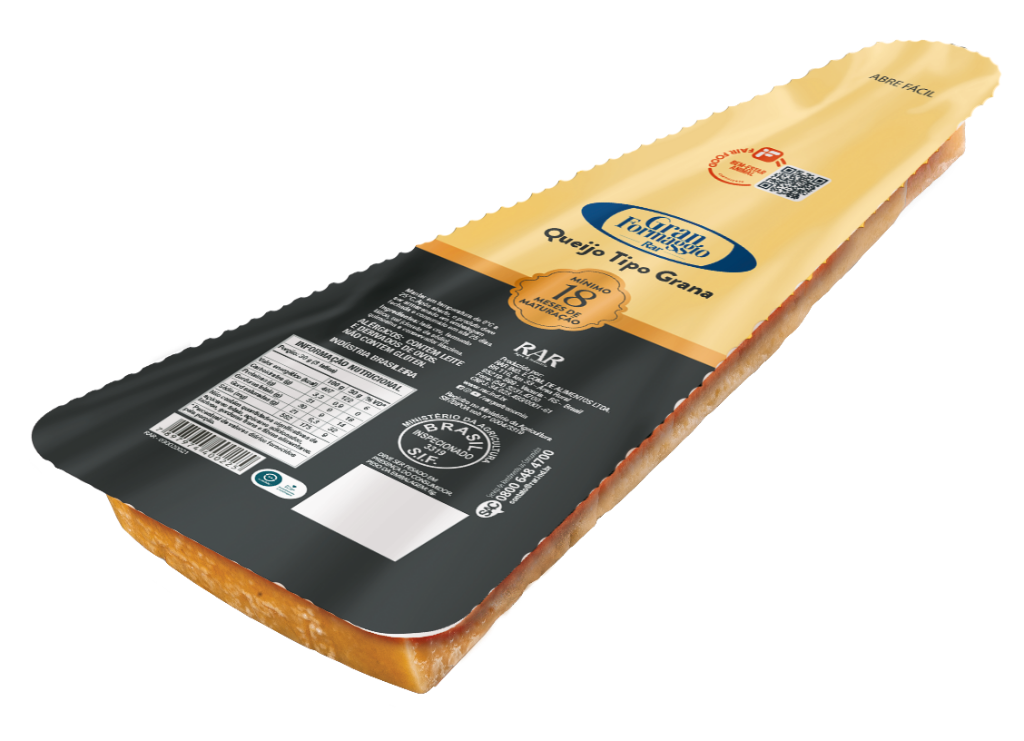 Queijo Gran Formaggio 18 Meses Frac 200g Term 5kg