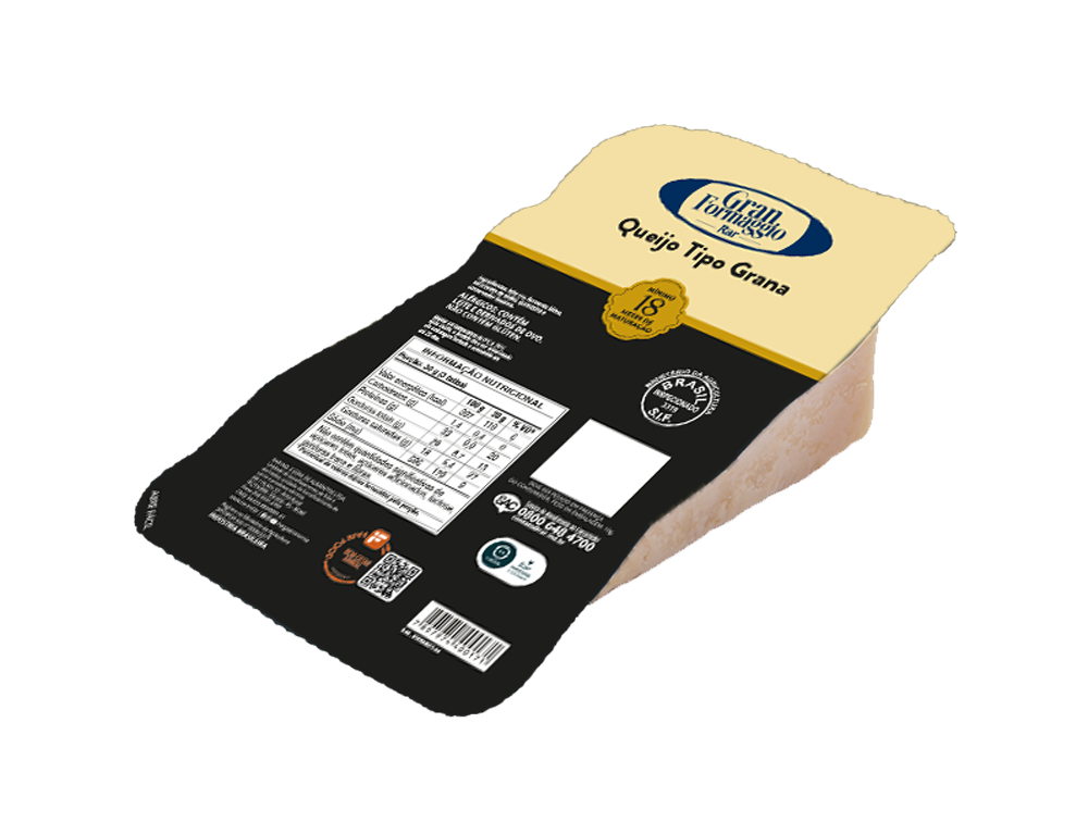 Queijo Gran Formaggio 18 Meses Frac 1000g Termoform