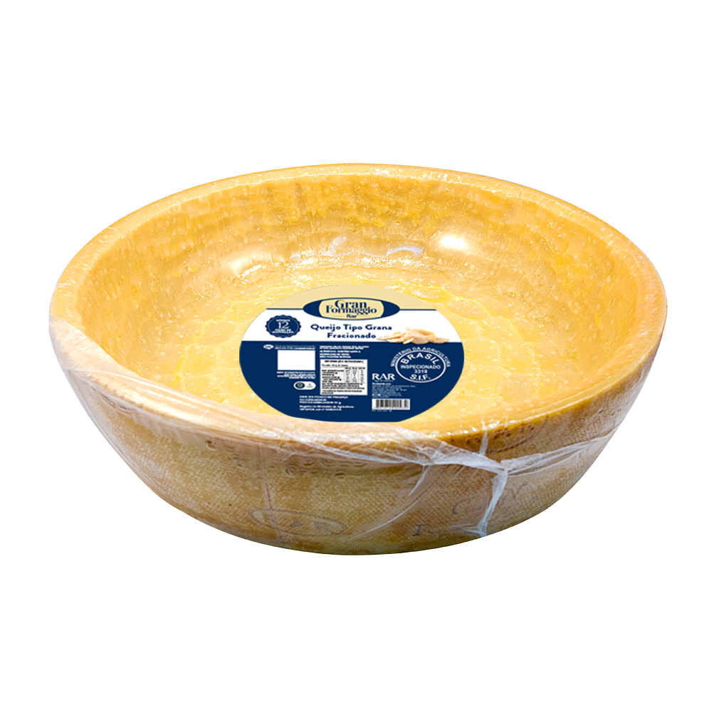 Queijo Gran Formaggio 12M Frac Casca de Meia Forma