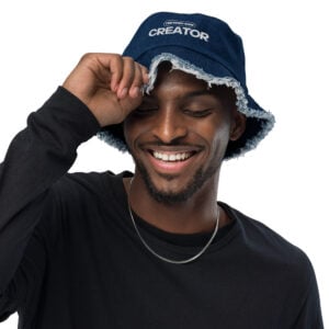 "RAW" Distressed bucket hat