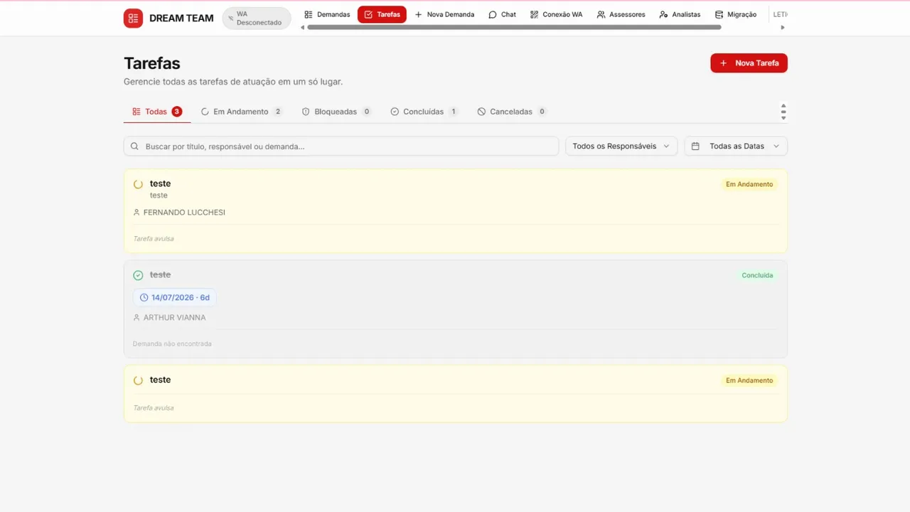 gestão de tarefas template preview
