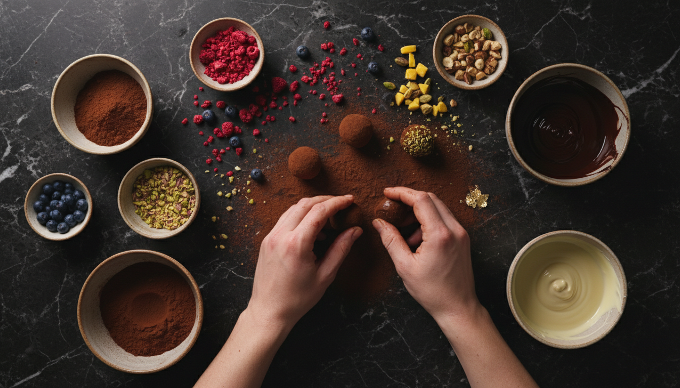 Truffle making process