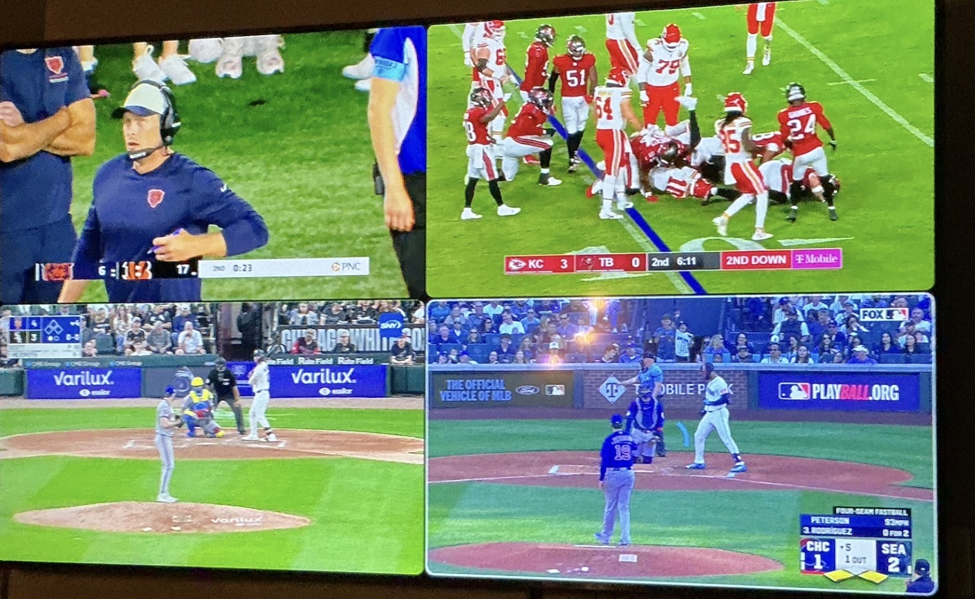 Multi-view live sports broadcast