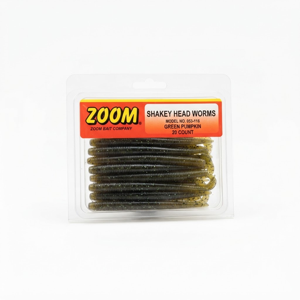 Zoom Bait Company Shakey Head Worms