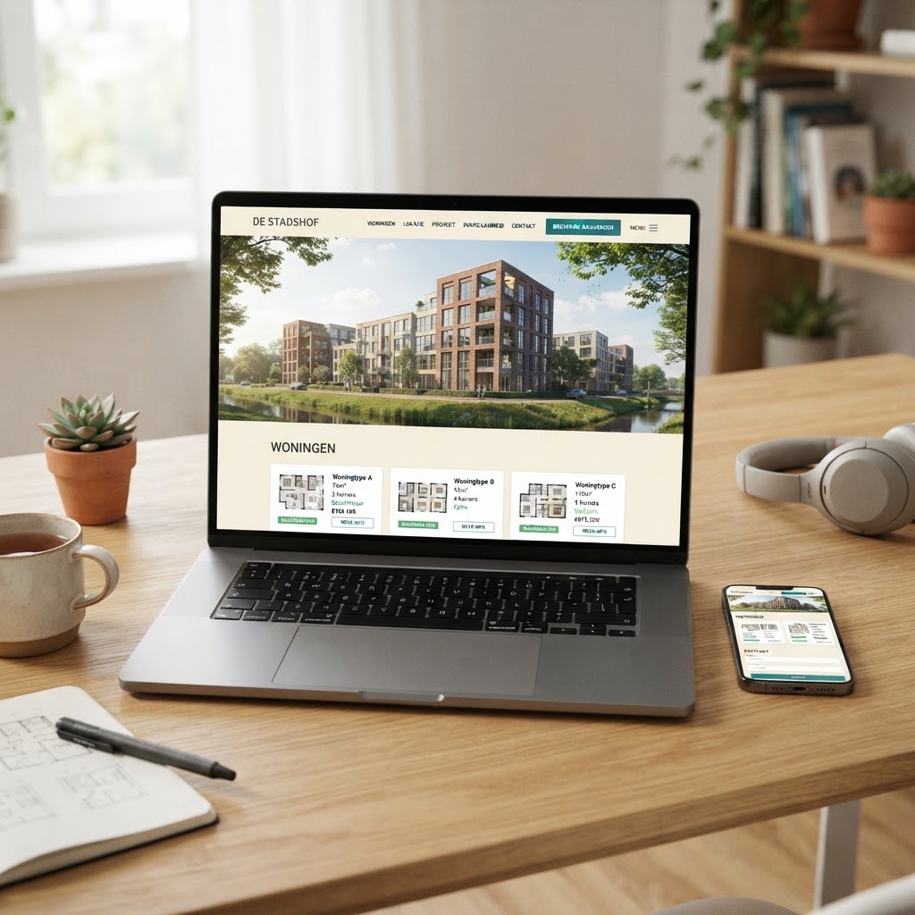 Projectwebsite voorbeeld