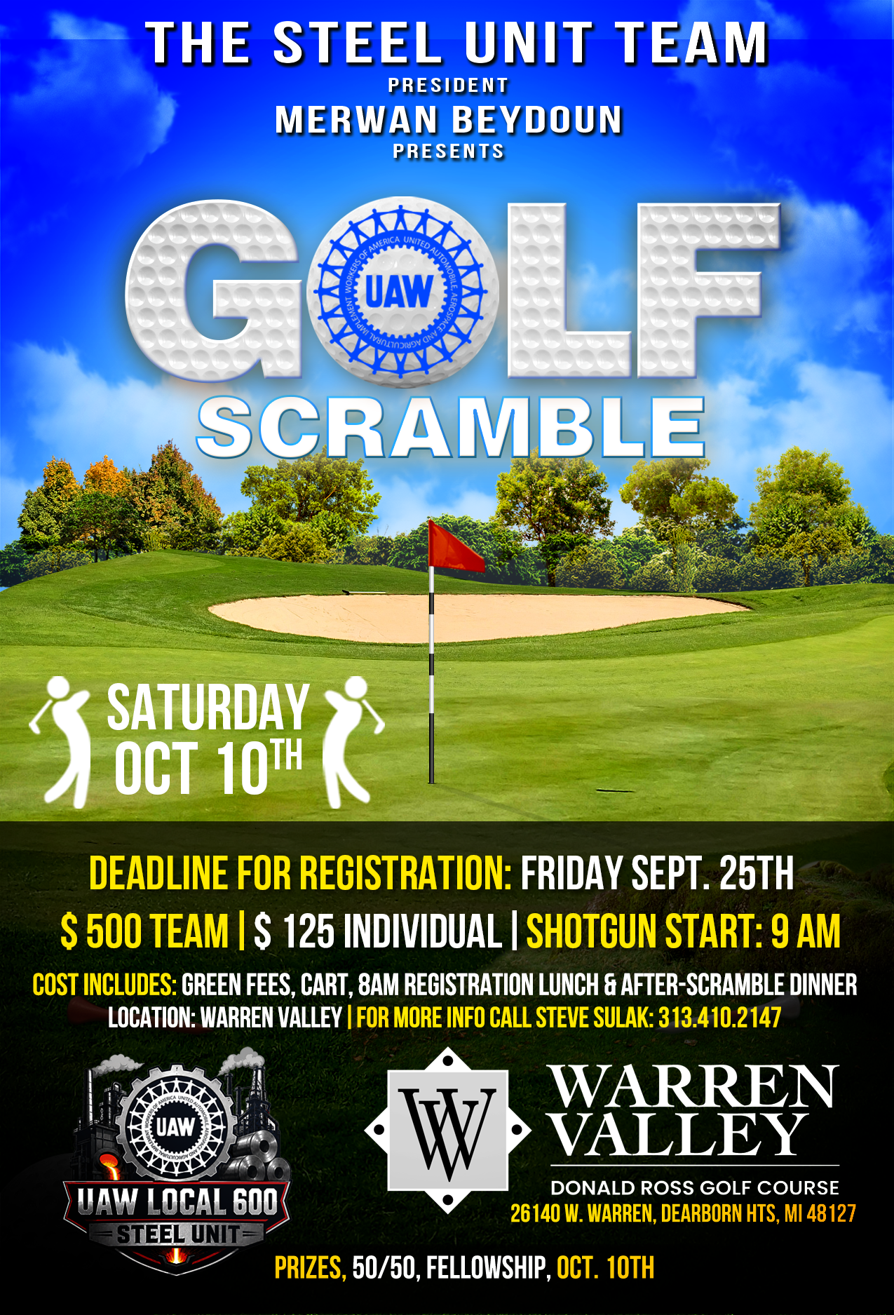 UAW Steel Unit 2026 Golf Scramble