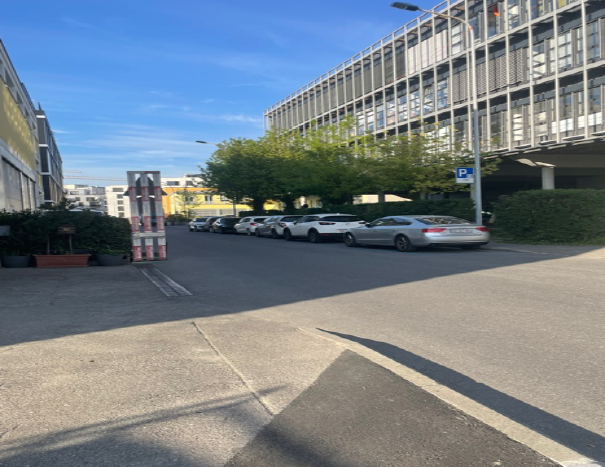 Parking place bleue